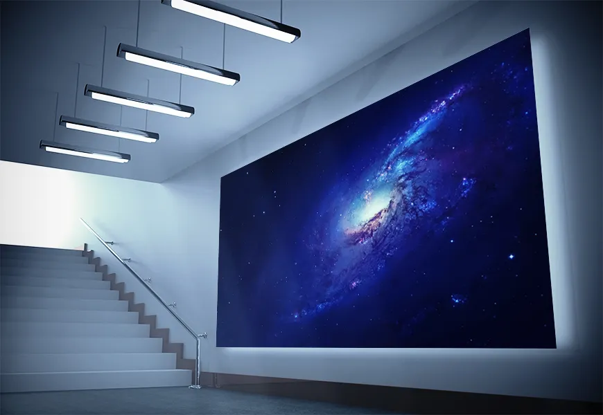 کاغذ دیواری سه بعدی طرح کهکشان مارپیچی