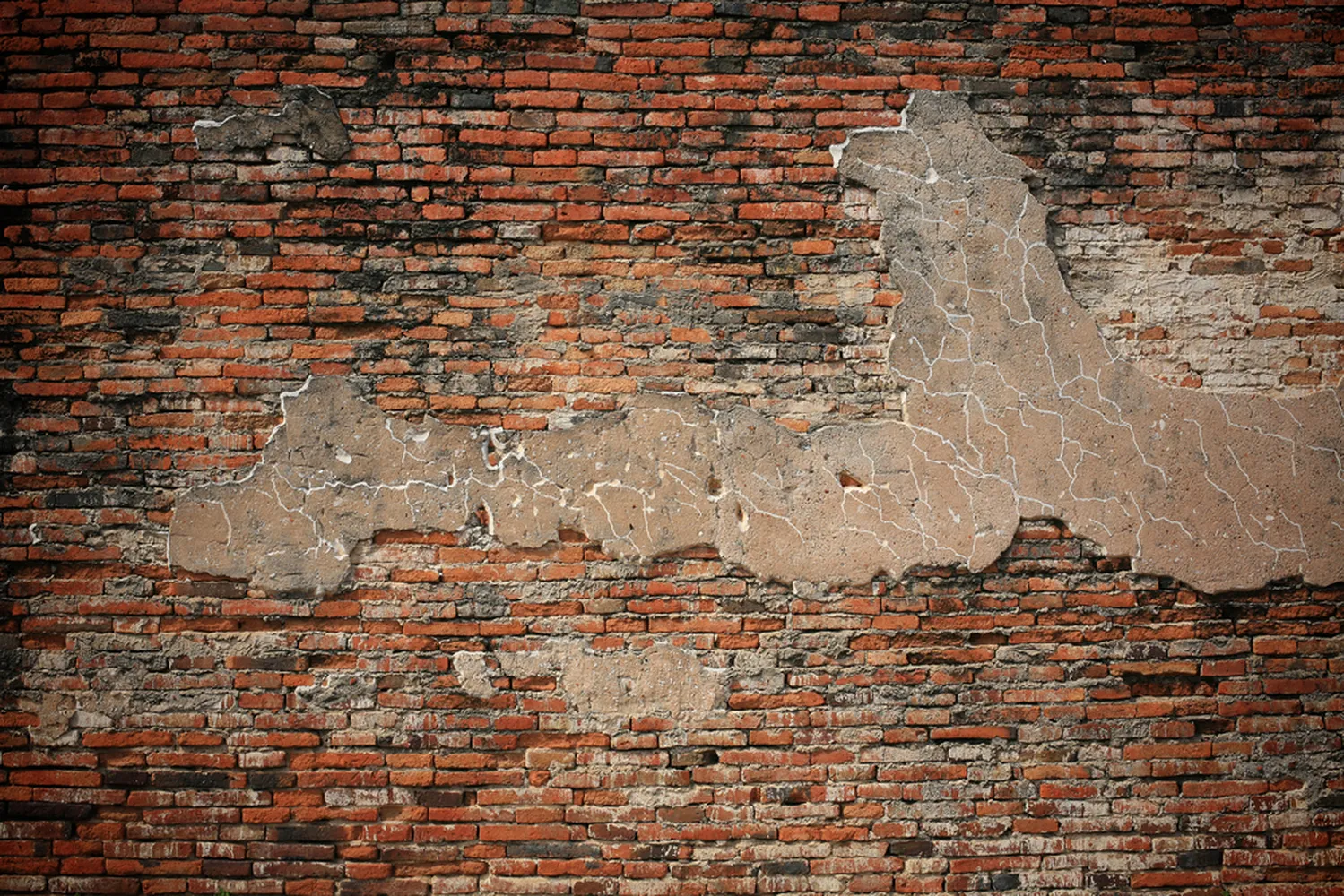 کاغذ دیواری سه بعدی طرح دیوار سنگی آجری کثیف