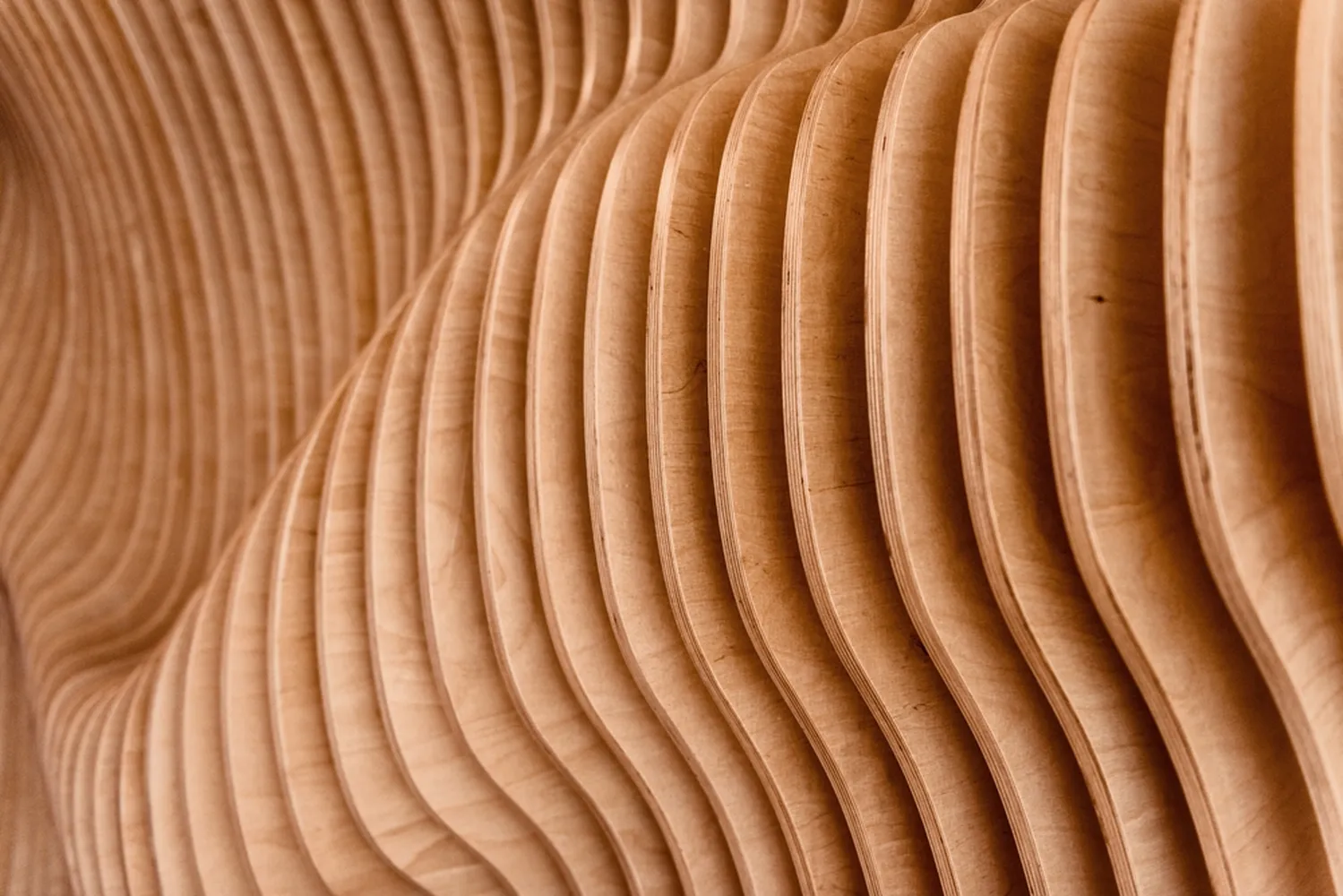 کاغذ دیواری سه بعدی چوبی طرح فراکتال