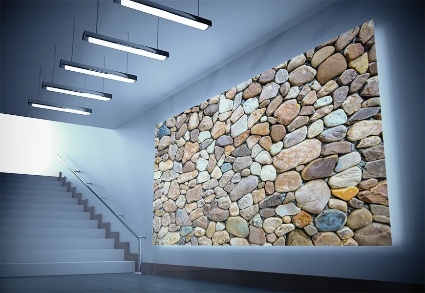 کاغذ دیواری سه بعدی طرح سنگ چین