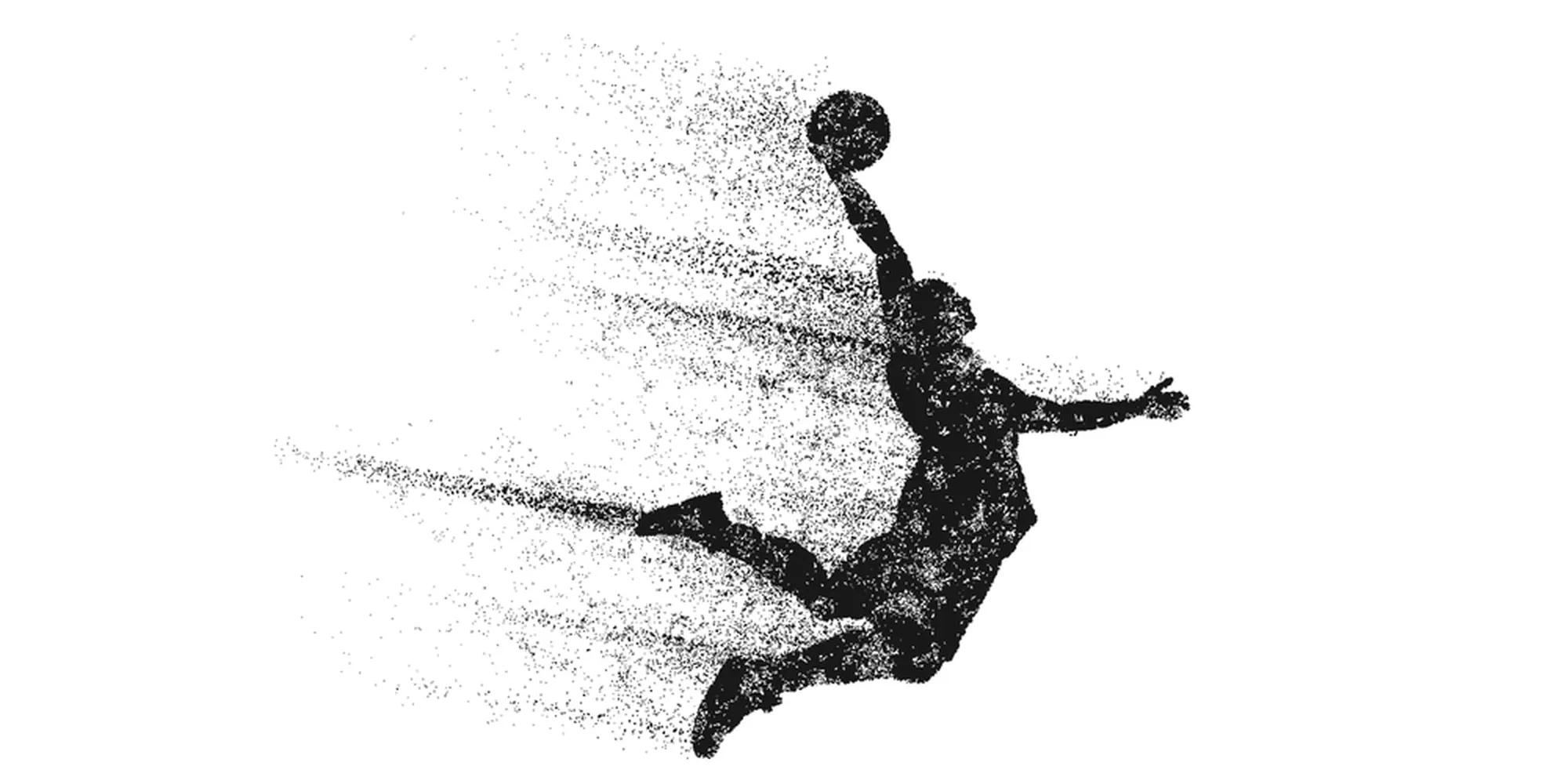 کاغذ دیواری ورزشی پسرانه طرح بسکتبالیست
