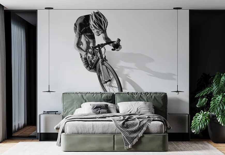 پوستر ورزشی برای اتاق خواب طرح دوچرخه سوار