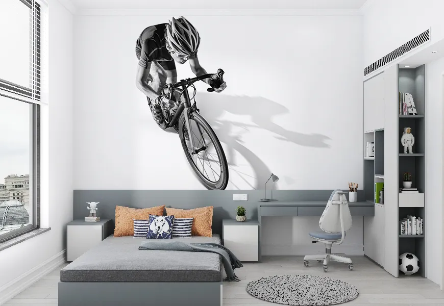 پوستر ورزشی برای اتاق خواب طرح دوچرخه سوار
