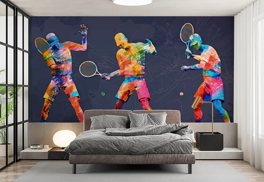 پوستر ورزشی برای اتاق خواب طرح تنیس
