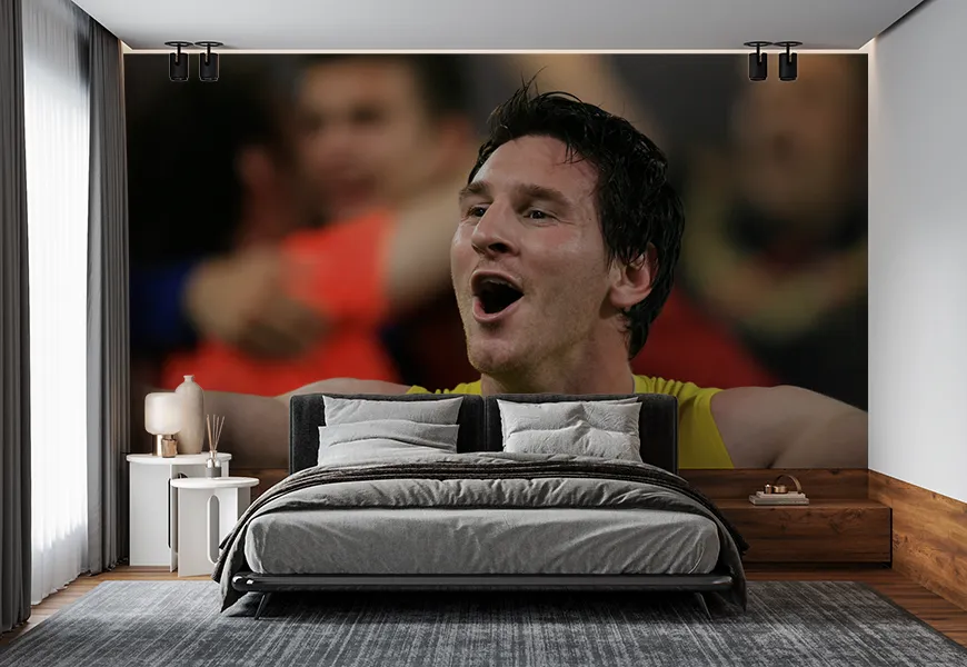 پوستر ورزشی برای اتاق خواب پسرانه طرح مسی