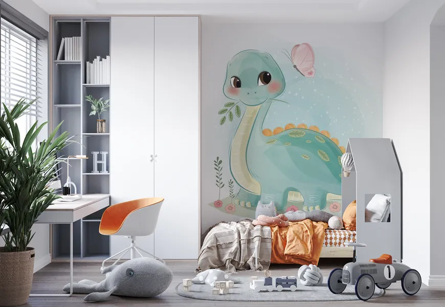 پوستر اتاق کودک و نوزاد طرح دایناسور