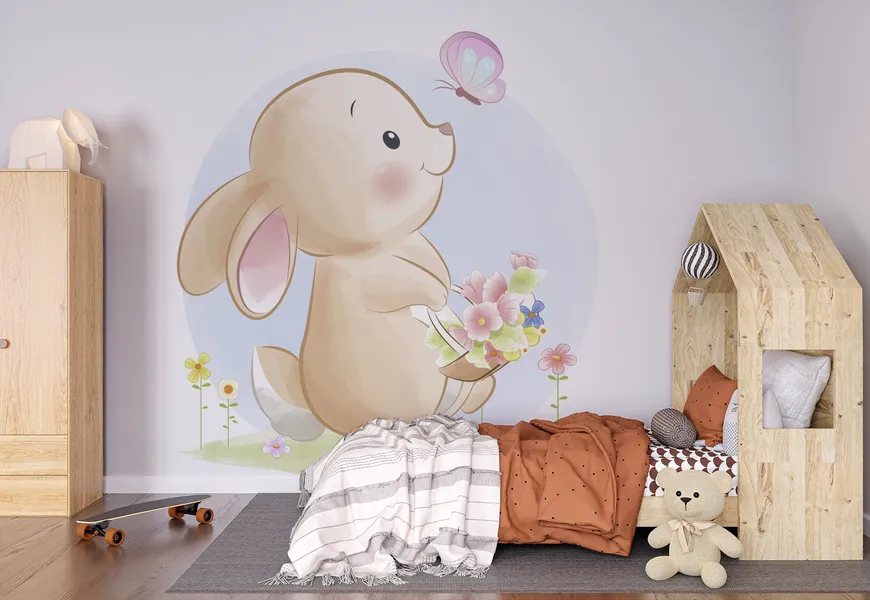 پوستر اتاق کودک و نوزاد طرح خرگوش