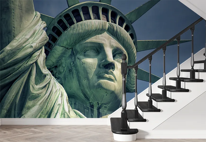 کاغذ دیواری 3 بعدی طرح مجسمه آزادی