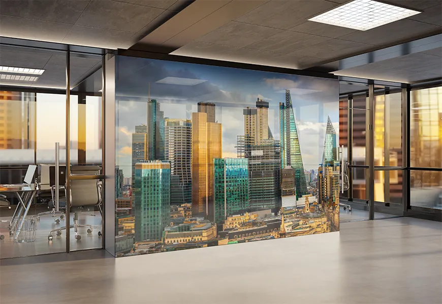 پوستر سه بعدی نمای بانک پانورامای لندن