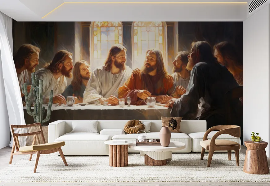 پوستر شام آخر عیسی و حواریون