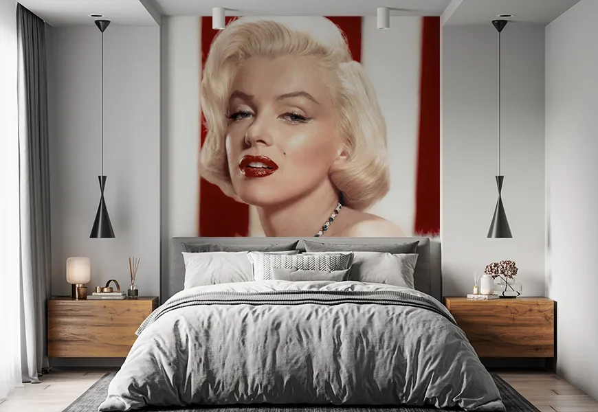 پوستر دیواری سه بعدی طرح مرلین خواننده معروف