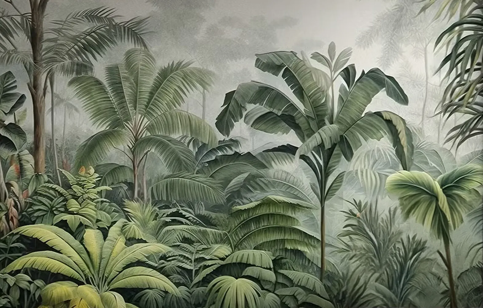 پوستر 3 بعدی طرح گیاهان جنگلی