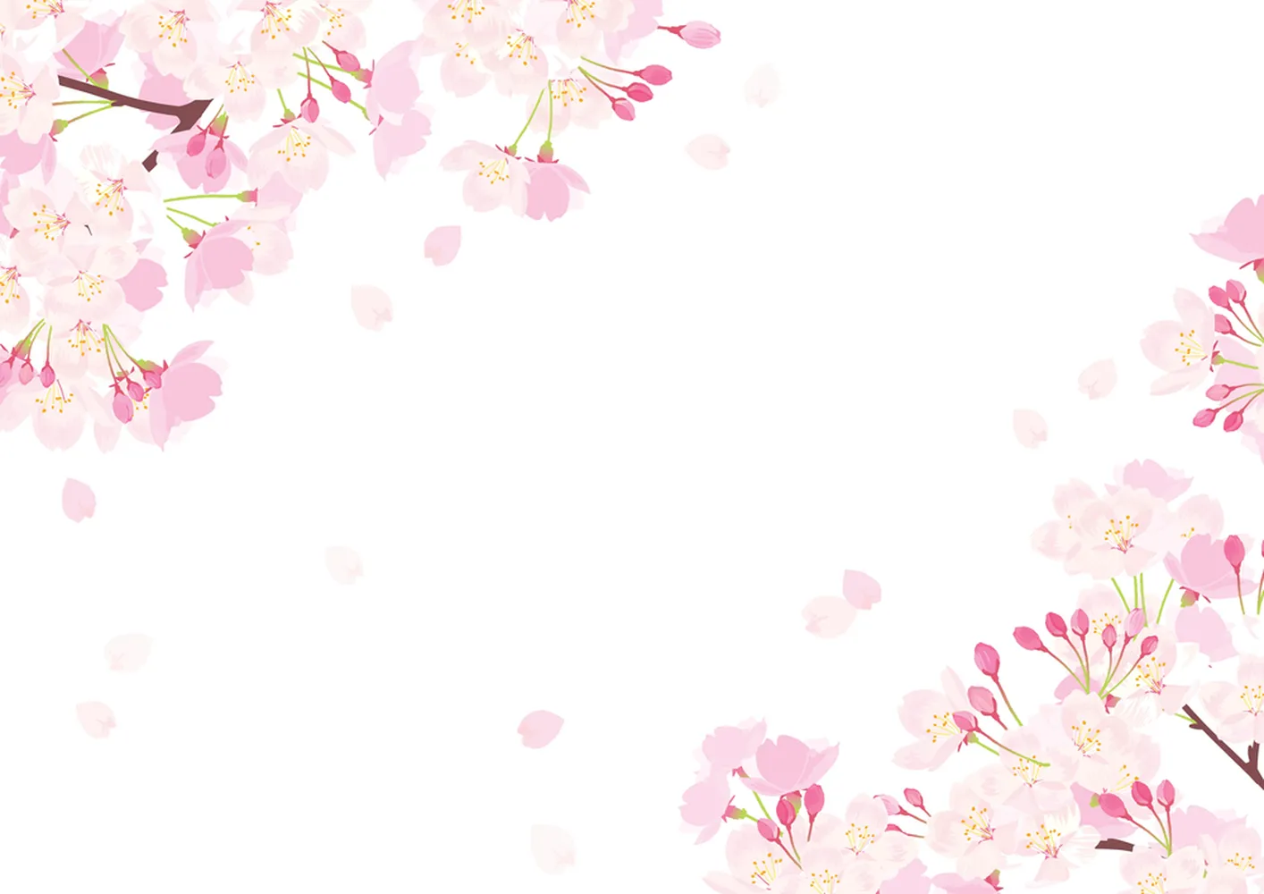 پوستر سه بعدی نقاشی طرح شکوفه گیلاس