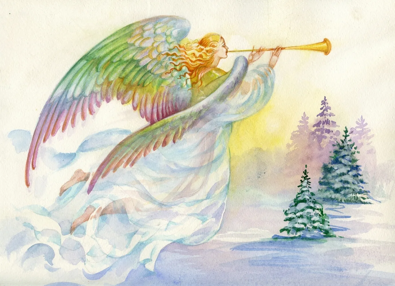 پوستر 3 بعدی فرشته نماد تبریک سال نو کریسمس