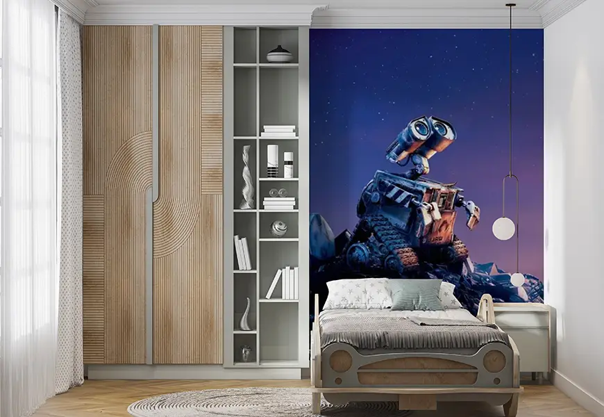 پوستر 3 بعدی اتاق خواب پسرانه ربات