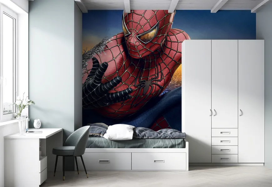 کاغذ دیواری سه بعدی مرد عنکبوتی 3