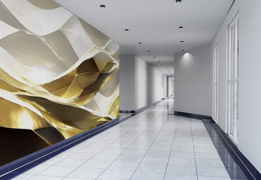 پوستر دیواری سه بعدی مدرن راهرو طرح انتزاعی