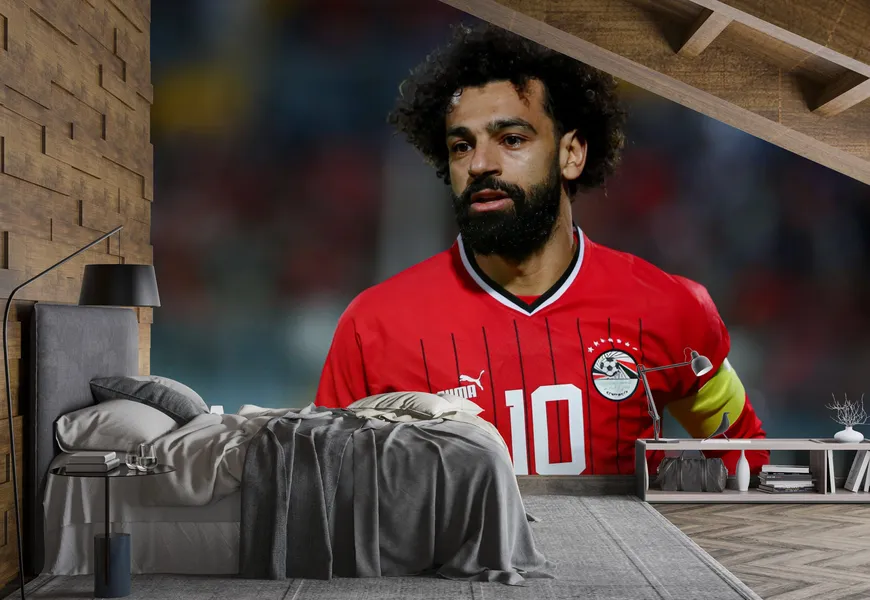 پوستر 3 بعدی طرح محمد صلاح بازیکن تیم فوتبال لیورپول