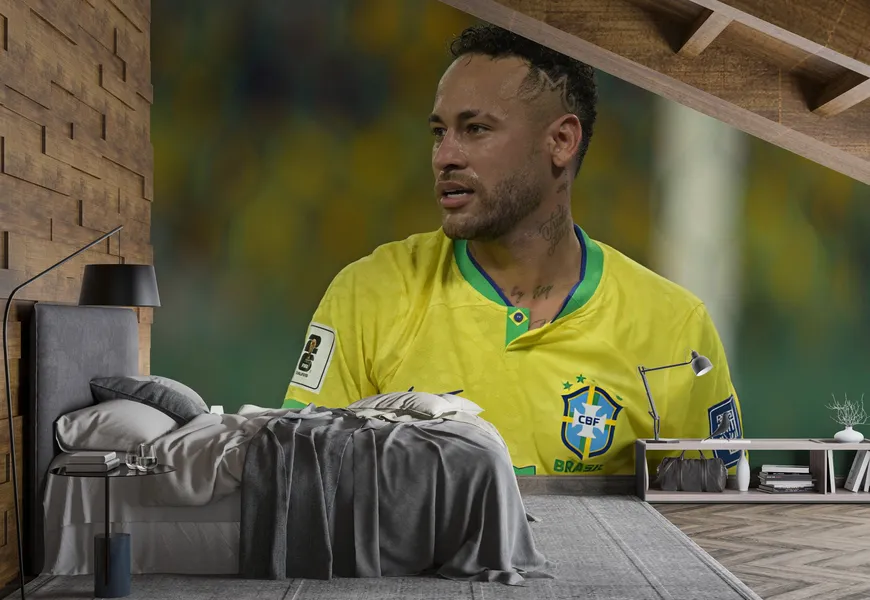 پوستر سه بعدی طرح بهترین فوتبالیست گلزن ملی برزیل